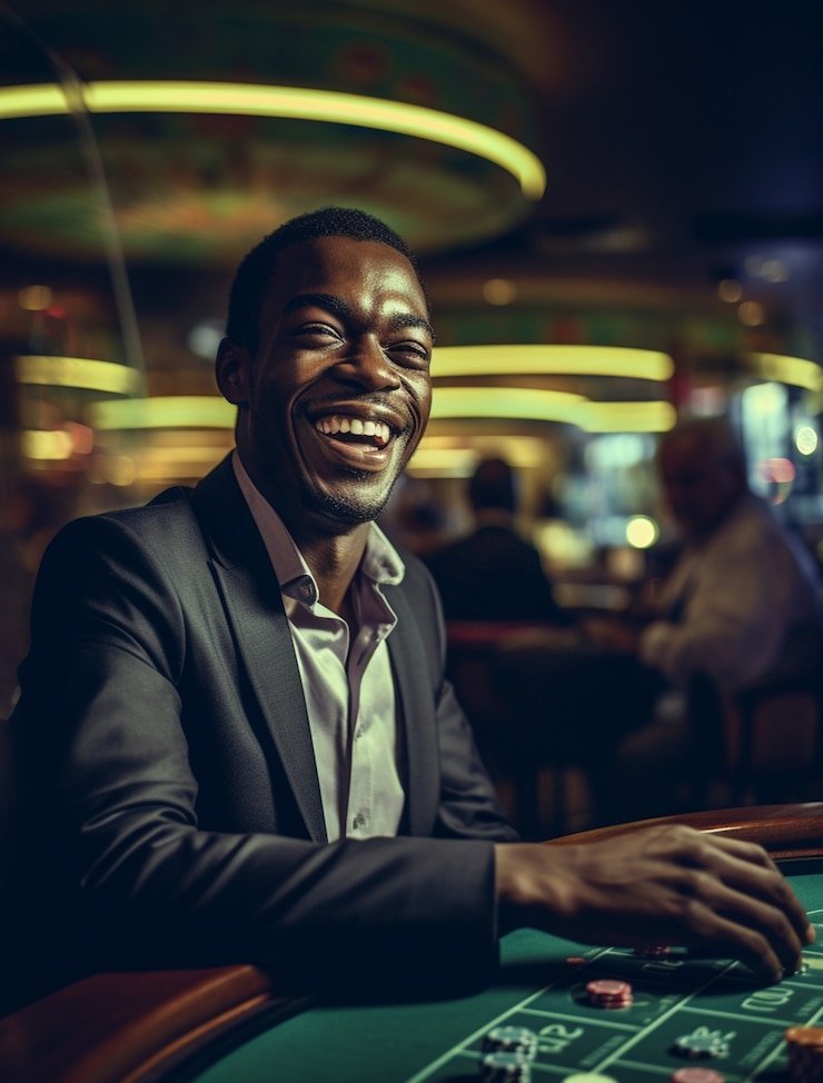 Meja Texas Poker nara4d dengan dealer profesional dan kartu terlihat jelas